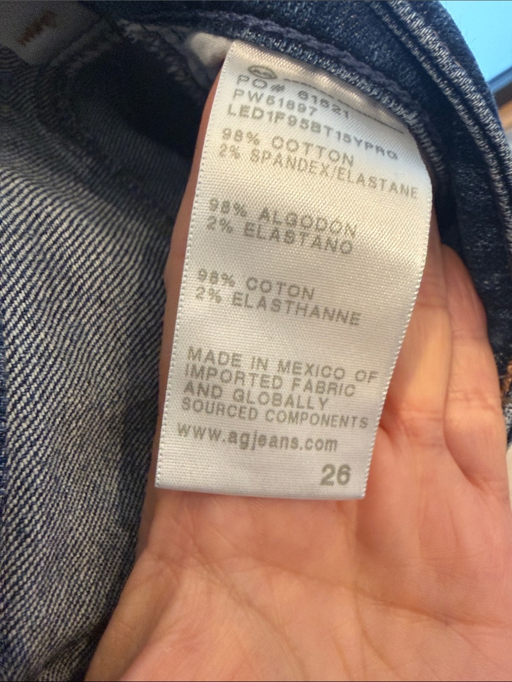 Ag Adriano Goldschmied Indigo Blue Straight-Leg Jeans Sandra low rise - Picture 4 of 6